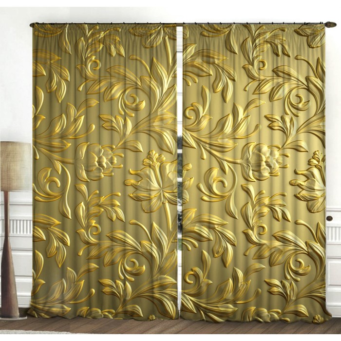 Комплект штор "Конти", размер 150х270 см-2 шт., габардин