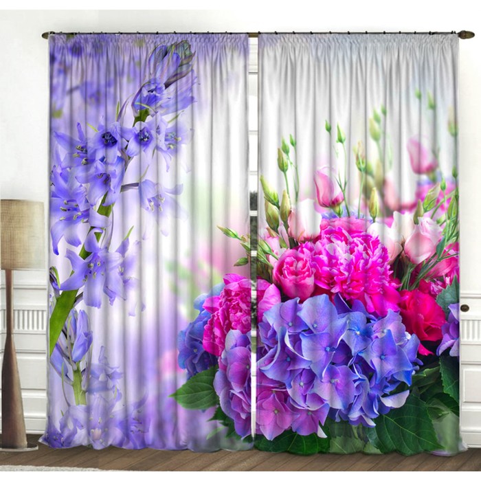 Комплект штор "Конфаэль", размер 150х270 см-2 шт., габардин