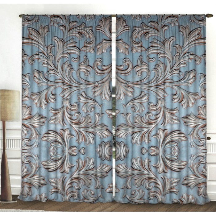 Комплект штор "Мелиса", размер 150х270 см-2 шт., габардин