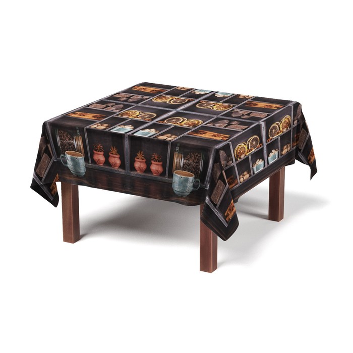 Скатерть "Арабика", размер 120х150 +/-3 см, габардин