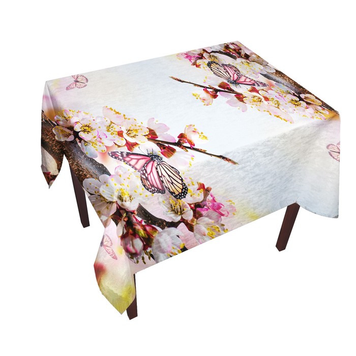 Скатерть "Ванильное утро", размер 120х150 +/-3 см, габардин