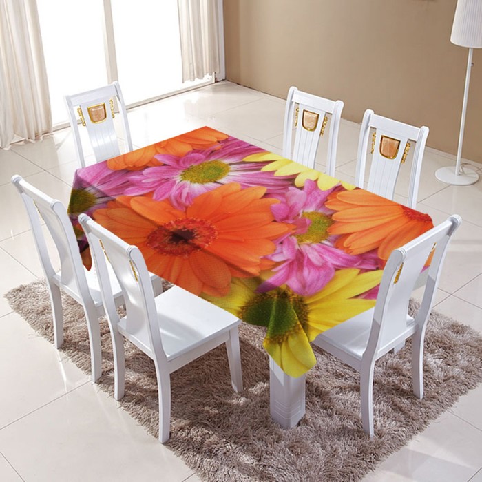 Скатерть "Виола", размер 120х150 +/-3 см, габардин