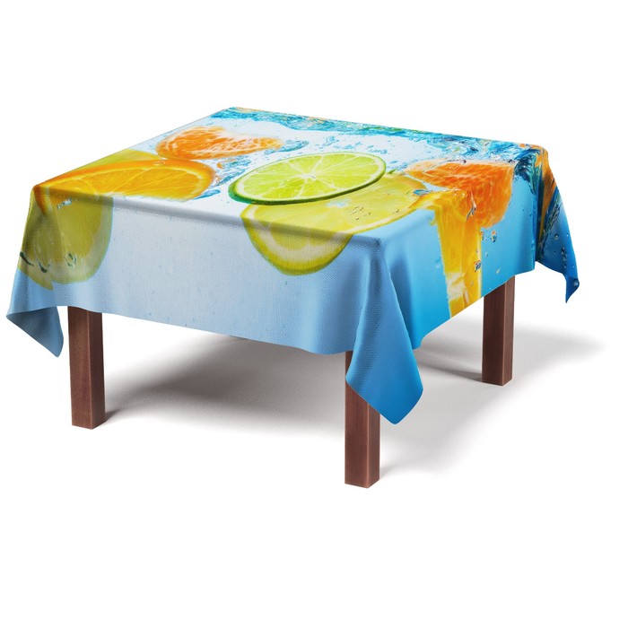 Скатерть "Цитрус", размер 120х150 +/-3 см, габардин