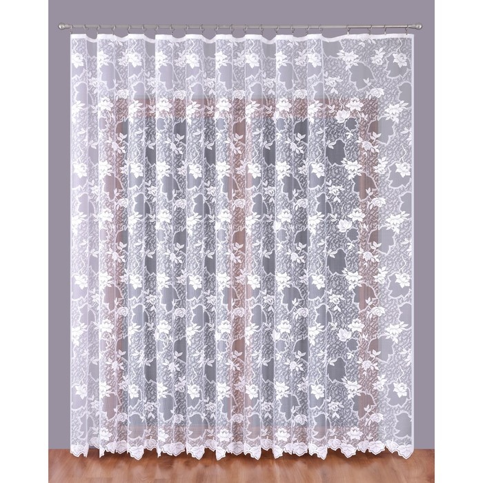 Тюль, размер 270х500 см, цвет белый