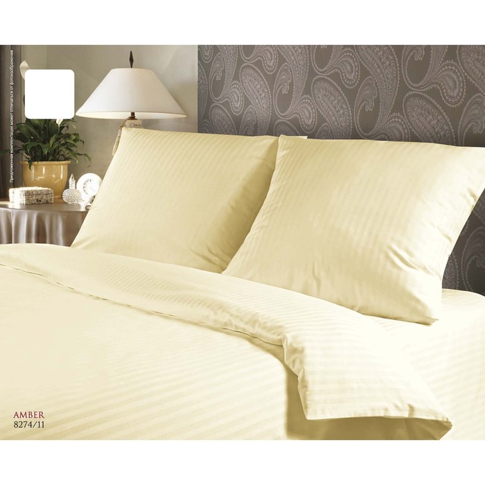 КПБ Amber дуэт, 220х240 см, 148х215 см-2 шт., 70х70см, 50х70 см по 2 шт., страйп-сатин