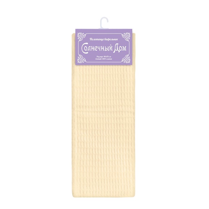 Полотенце кухонное, размер 40х70 см, цвет экрю 240 г/м2
