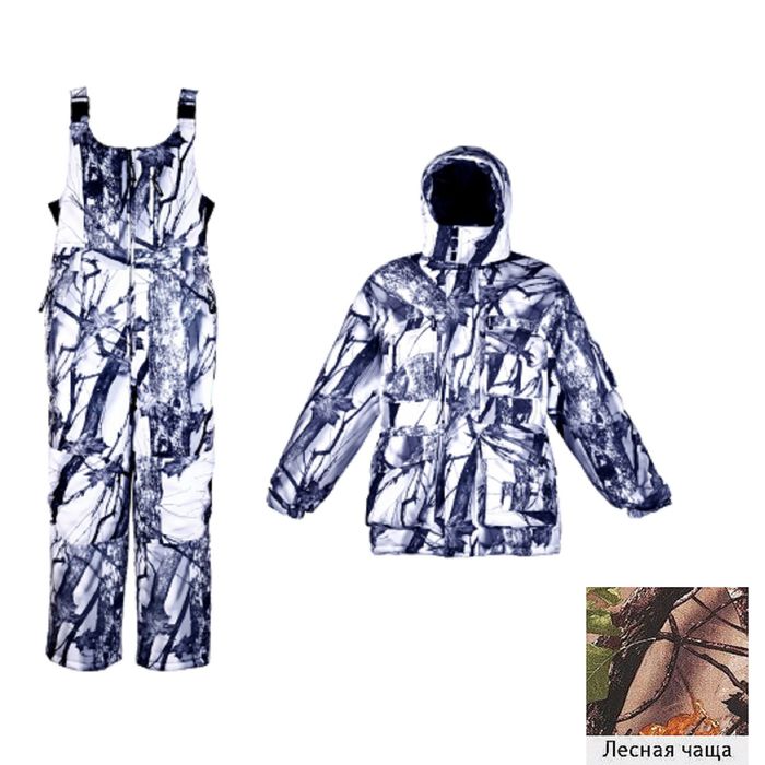 Костюм зимний «Иней», размер 56-58, цвет лесная чаща