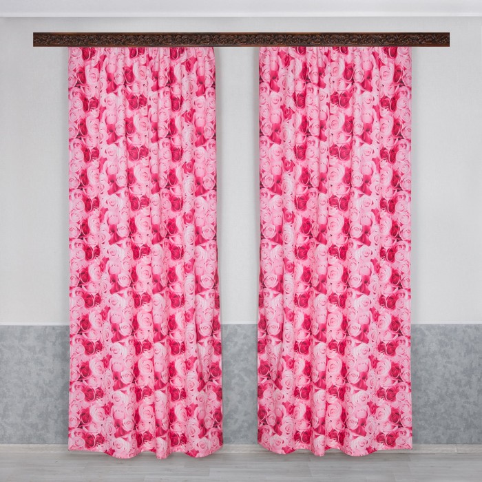 Комплект штор, размер 140х250 см-2 шт.