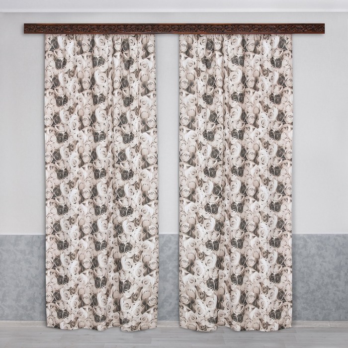 Комплект штор, размер 140х250 см-2 шт.