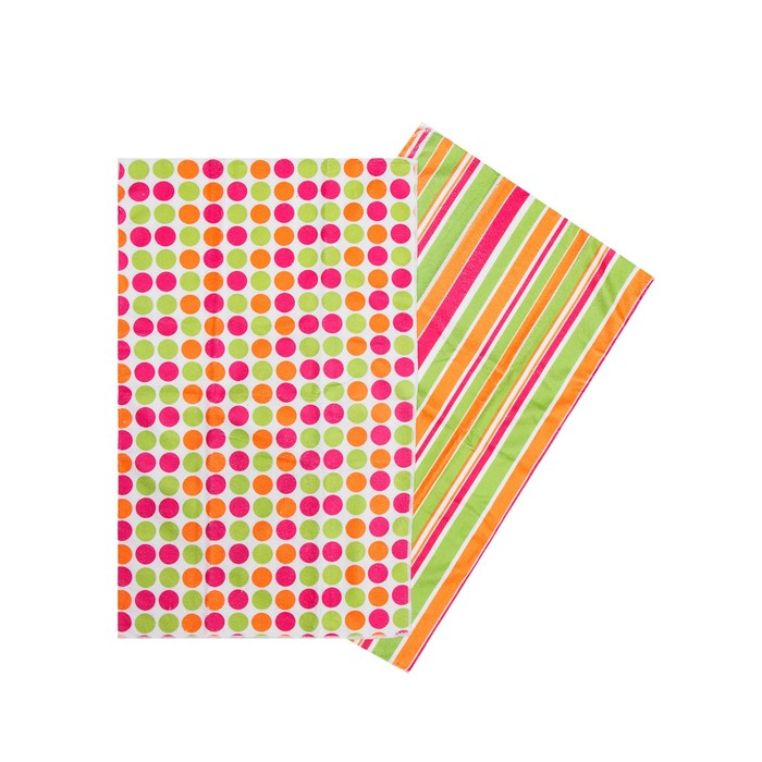 Комплект полотенец, размер 38х63 см-2 шт., микрофибра