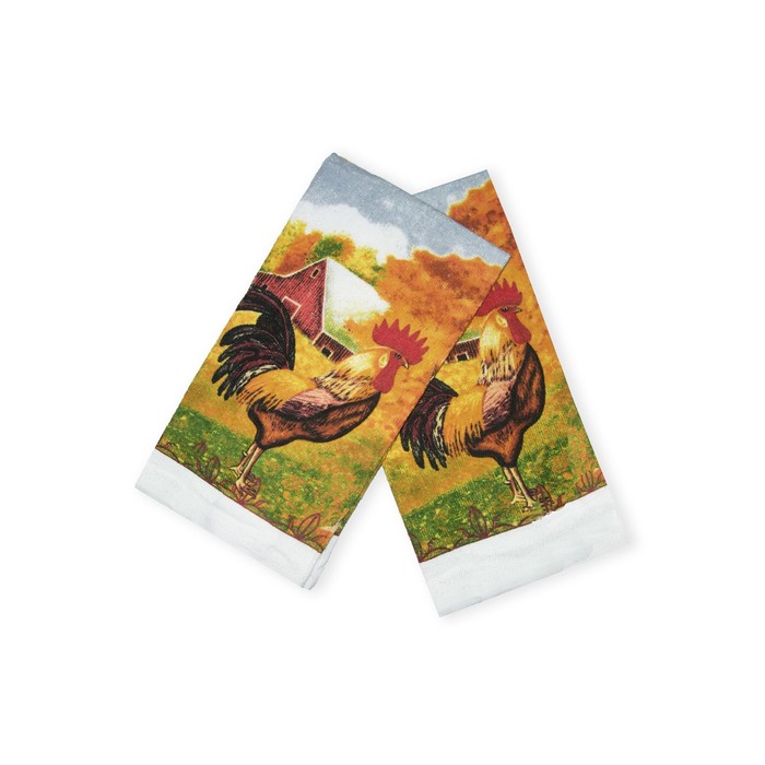 Полотенце кухонное, размер 38х63 см-2 шт.