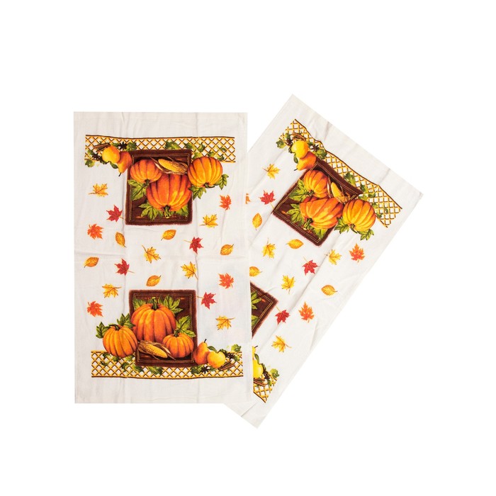 Полотенце кухонное, размер 38х63 см-2 шт.