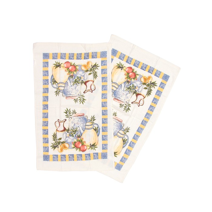 Полотенце кухонное, размер 38х63 см-2 шт.