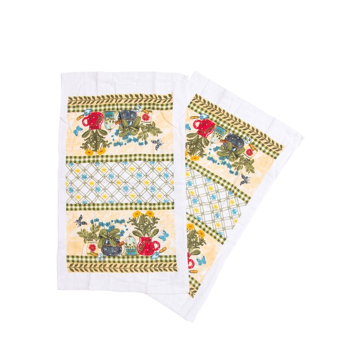 Полотенце кухонное, размер 38х63 см-2 шт.