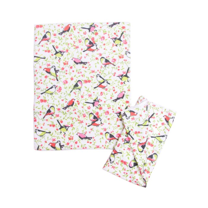 Набор кухонный: полотенце 38х50 см, коврик 38х51 см