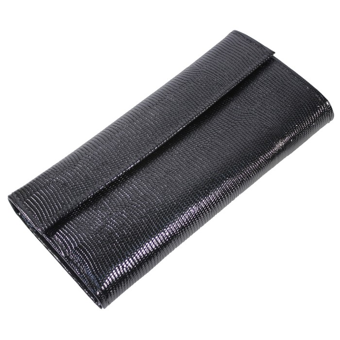 Кошелёк жен., кнопка, н/к, цвет чёрная игуана Пр952-76