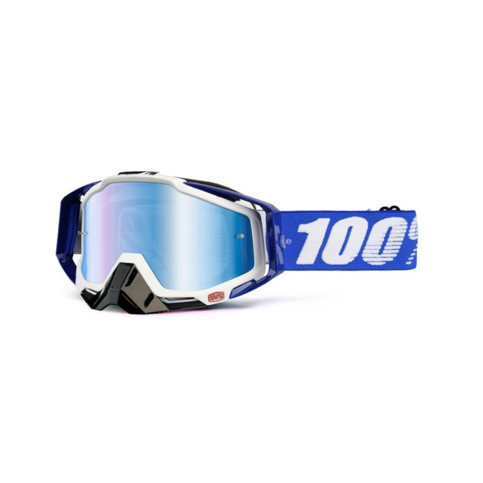 Очки кросс 100% Racecraft Cobalt Blue, Mirror Blue Lens