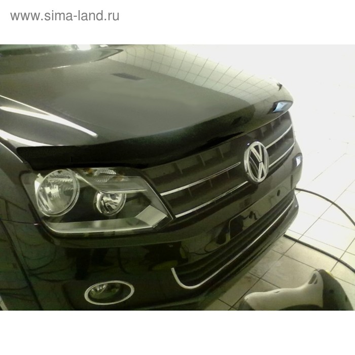Дефлектор капота темный Volkswagen AMAROK 2010-2016, NLD.SVOAMA1012 рейлинги серебристый aps 1210 23 volkswagen amarok 2010