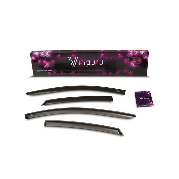 Дефлекторы окон Vinguru Chery Amulet 2003-2010/Vortex Corda 2010-2012 сед накладные скотч к-т 4 шт.,