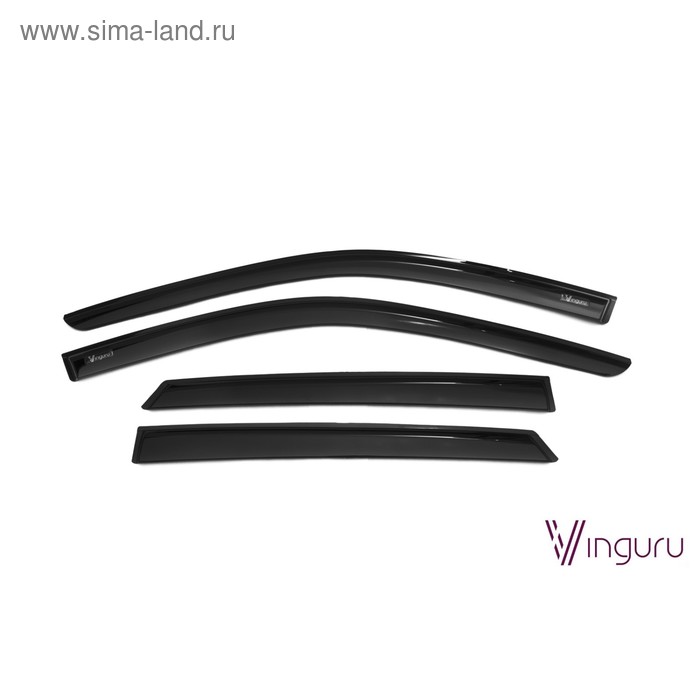 

Ветровики Vinguru для Datsun on-Do 2014-2016, седан, накладные, скотч, 4 шт