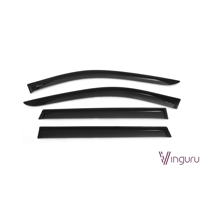 Дефлекторы окон Vinguru Nissan X-Trail lll 2014-2016, крос накладные скотч к-т 4шт., материал акрил