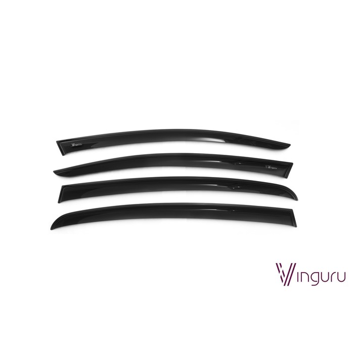 Дефлекторы окон Vinguru Peugeot 508 2010-2016,сед накладные скотч  к-т 4 шт., материал акрил   19479
