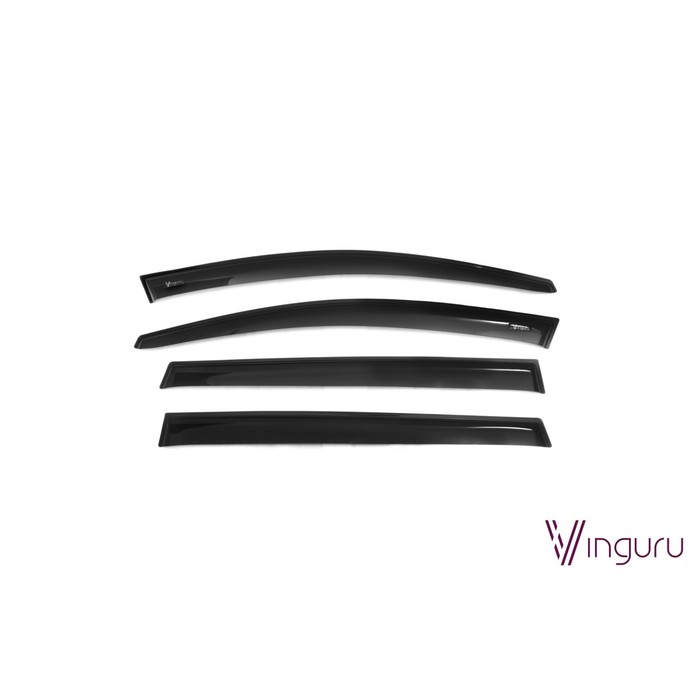 Дефлекторы окон Vinguru Subaru Tribeca I 2008-2014 крос накладные скотч  к-т 4 шт., материал акрил