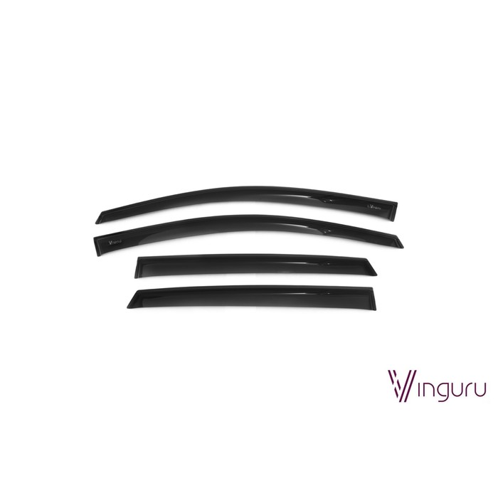 Дефлекторы окон Vinguru Toyota Venza I 2008-2015 крос накладные скотч  к-т 4 шт., материал акрил   1