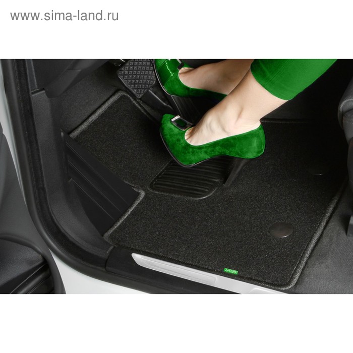 фото Коврики в салон klever standard hyundai santa fe акпп 2012-2016, кросс., 4 шт. (текстиль)