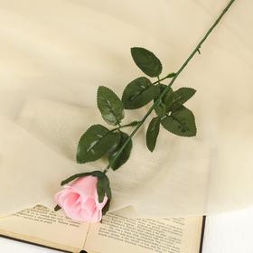 Цветы искусственные роза 63 см d-5 см розовая Ош