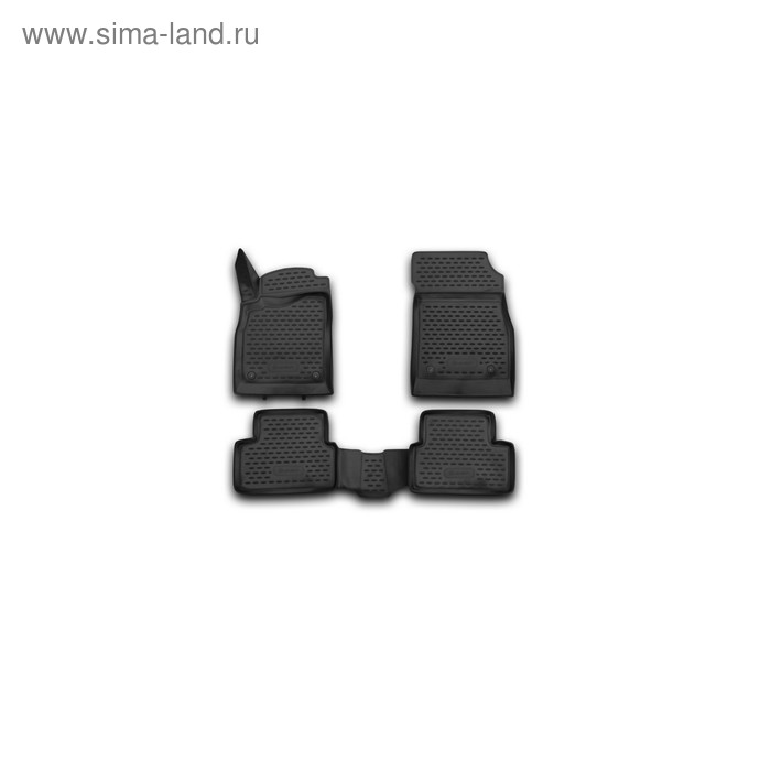 Коврики 3D в салон CHEVROLET Cruze 08/2009-2015, 4 шт. (полиуретан)