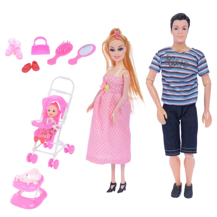 Кукла "Семья" с малышкой и аксессуарами