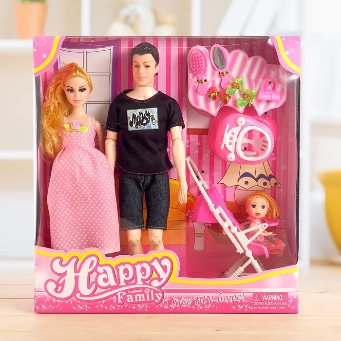 Кукла "Семья" с малышкой и аксессуарами