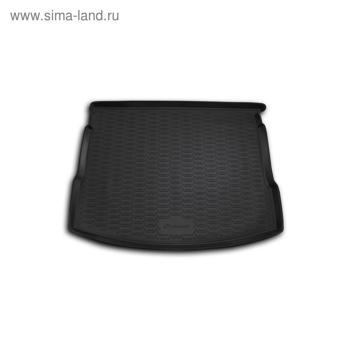 Коврик в багажник NISSAN Qashqai 2007-2014, кросс. (полиуретан, серый) коврик ворсовый для nissan qashqai 2007 2014 черный