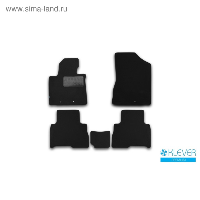 Коврики в салон Klever Premium KIA Sorento АКПП 2012-2016, внед., 5 шт. (текстиль)