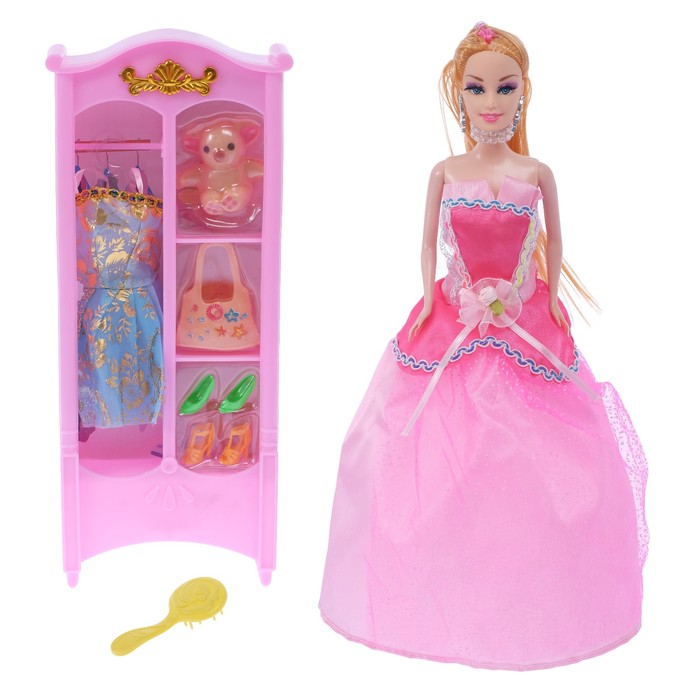 Кукла модель "Сандра" в бальном платье, с аксессуарами, МИКС