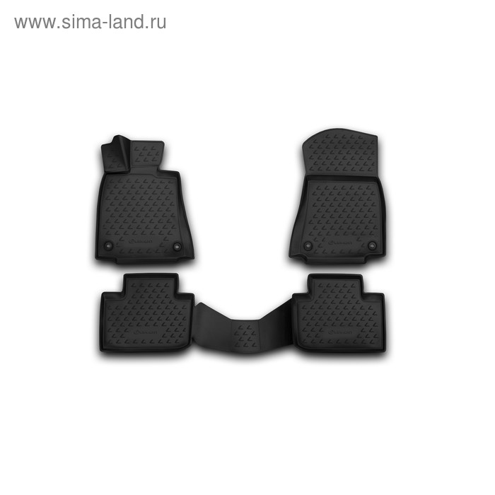 Коврики 3D в салон LEXUS IS250 2013-2015, 2015-2016, 4 шт. (полиуретан) коврики в салон 3d кожаные для lexus nx 2015 г в по н в