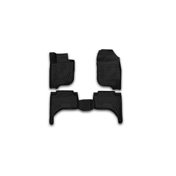 Коврики 3D в салон MITSUBISHI L200, 2015-2016, 4 шт. (полиуретан)