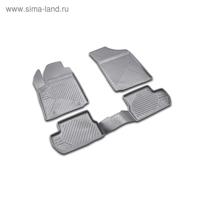 фото Коврики в салон citroen c2 2003-9/2008, 09/2008-2016, 4 шт. (полиуретан) element