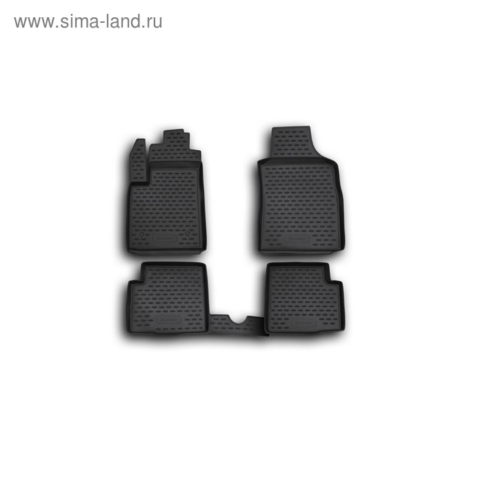 фото Коврики в салон fiat 500 08/2008-2016, 4 шт. (полиуретан) element