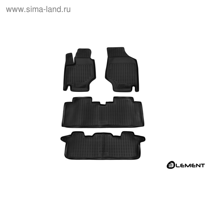 фото Коврики в салон hyundai trajet 1999-2008, мкпп, 4 шт. (полиуретан) element