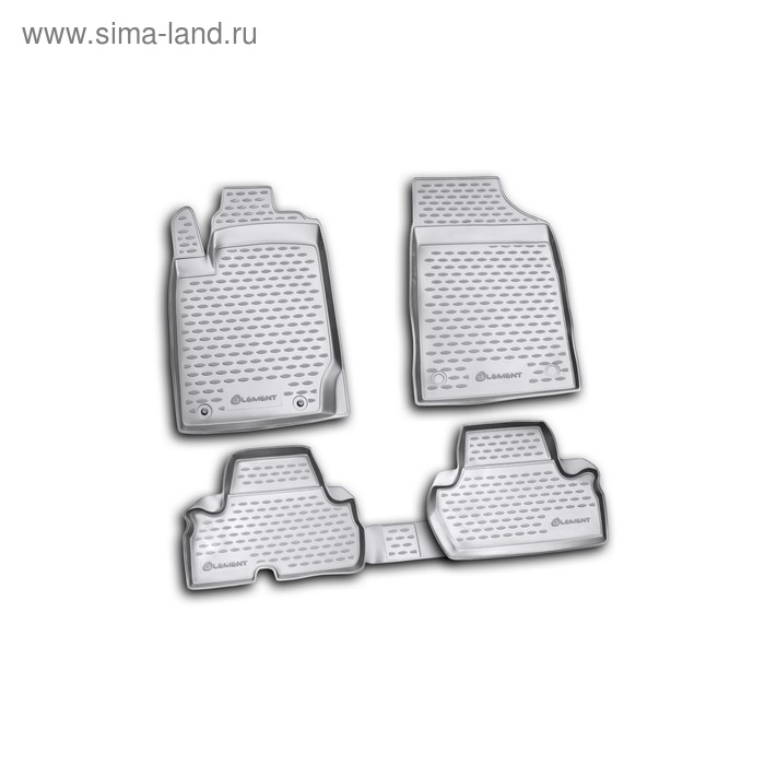 фото Коврики в салон mitsubishi l-200 2d 2010-2015, 4 шт. (полиуретан) element