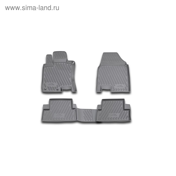 фото Коврики в салон nissan qashqai 2007-2014, 4 шт. (полиуретан, серые) element