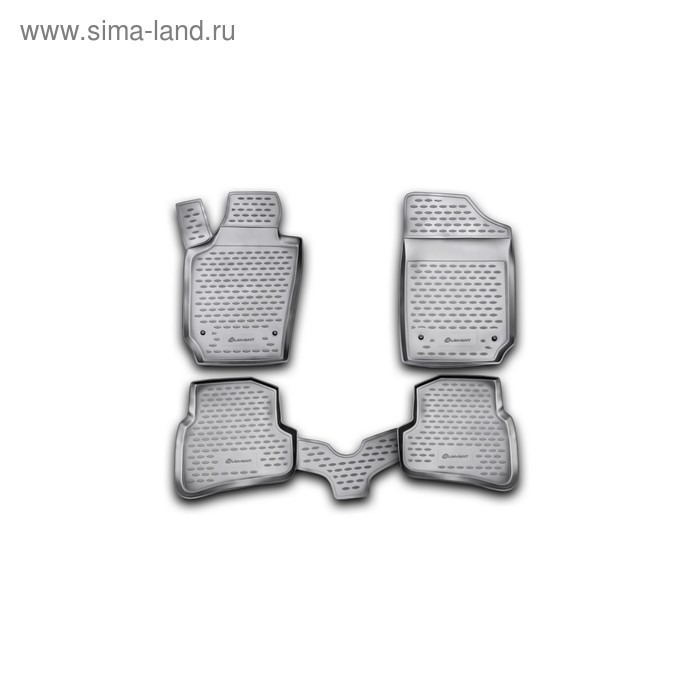 Коврики в салон SEAT Ibiza 2008-2016 ун., 4 шт. (полиуретан) коврики в салон seat leon 10 2007 2016 4 шт полиуретан