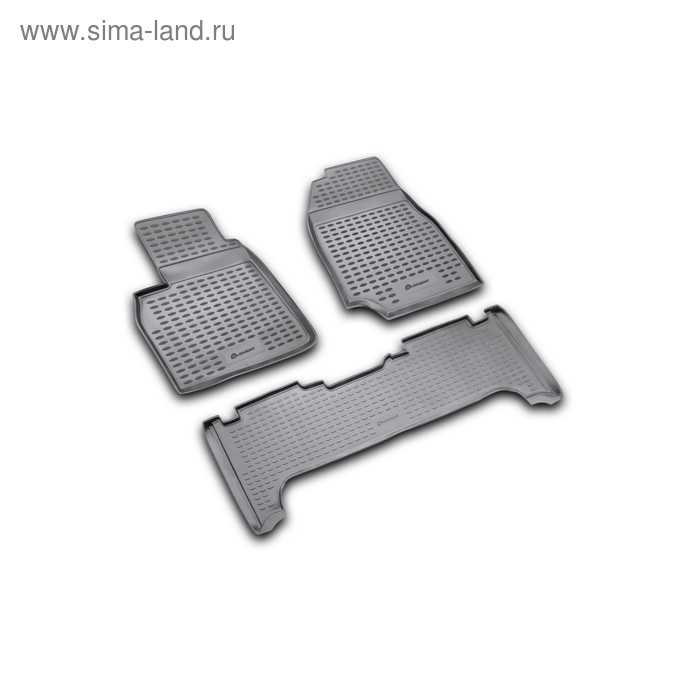 Коврики в салон TOYOTA Land Cruiser 100 1998-2007, 3 шт. (полиуретан)