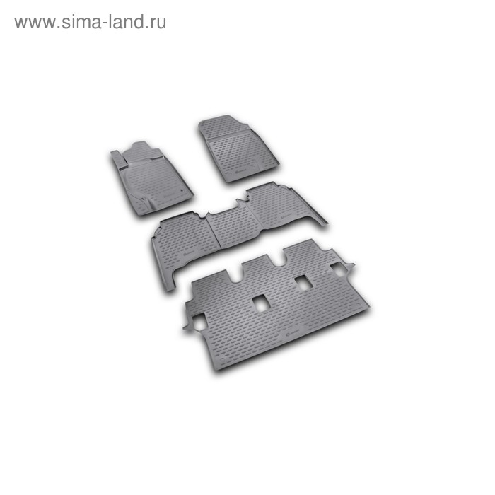 фото Коврики в салон toyota land cruiser 200 11/2007-2012 4 шт. (полиуретан) element