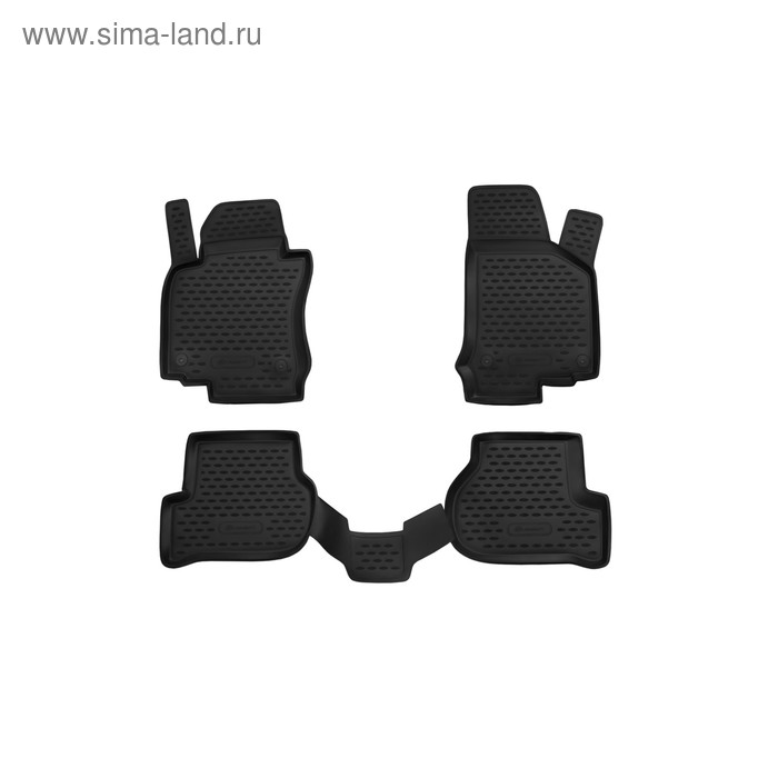 фото Коврики в салон vw golf vi 04/2009-2016, хб., 4 шт., без подлок. (полиуретан) element