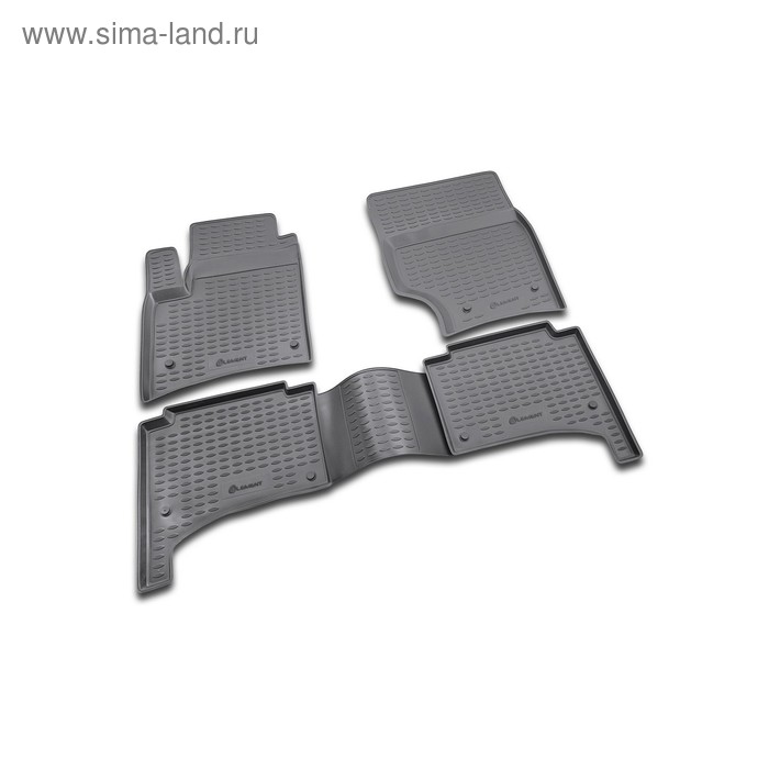 фото Коврики в салон vw touareg 10/2002-2016, 4 шт. (полиуретан, бежевые) element