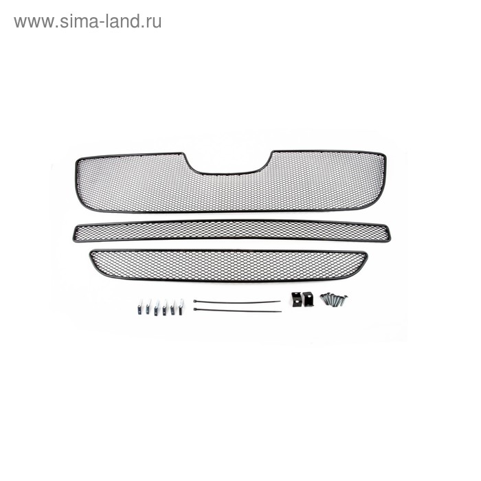 

Сетка на бампер внешняя для Peugeot Boxer 2007-2014, 3 шт, черн., 15 мм