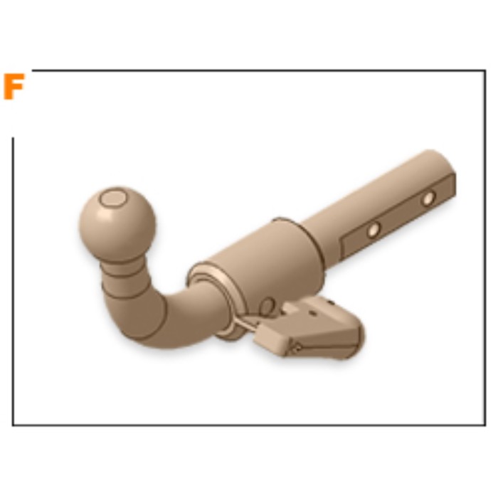 Фаркоп на CADILLAC BLS, 2006-2010/SAAB 9-3, 2002-2016, тип шара: F(S)